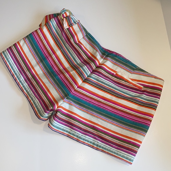 Helen Jon Striped Beach Shorts SZ 6 - Picture 3 of 5